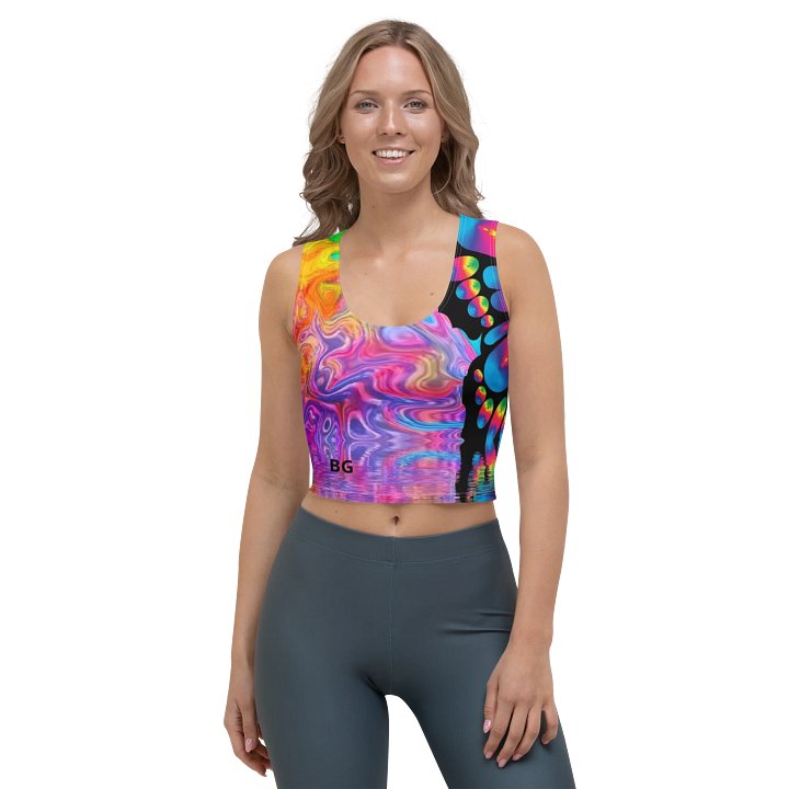 'Butterflies' All-Over Crop Top product image (1)