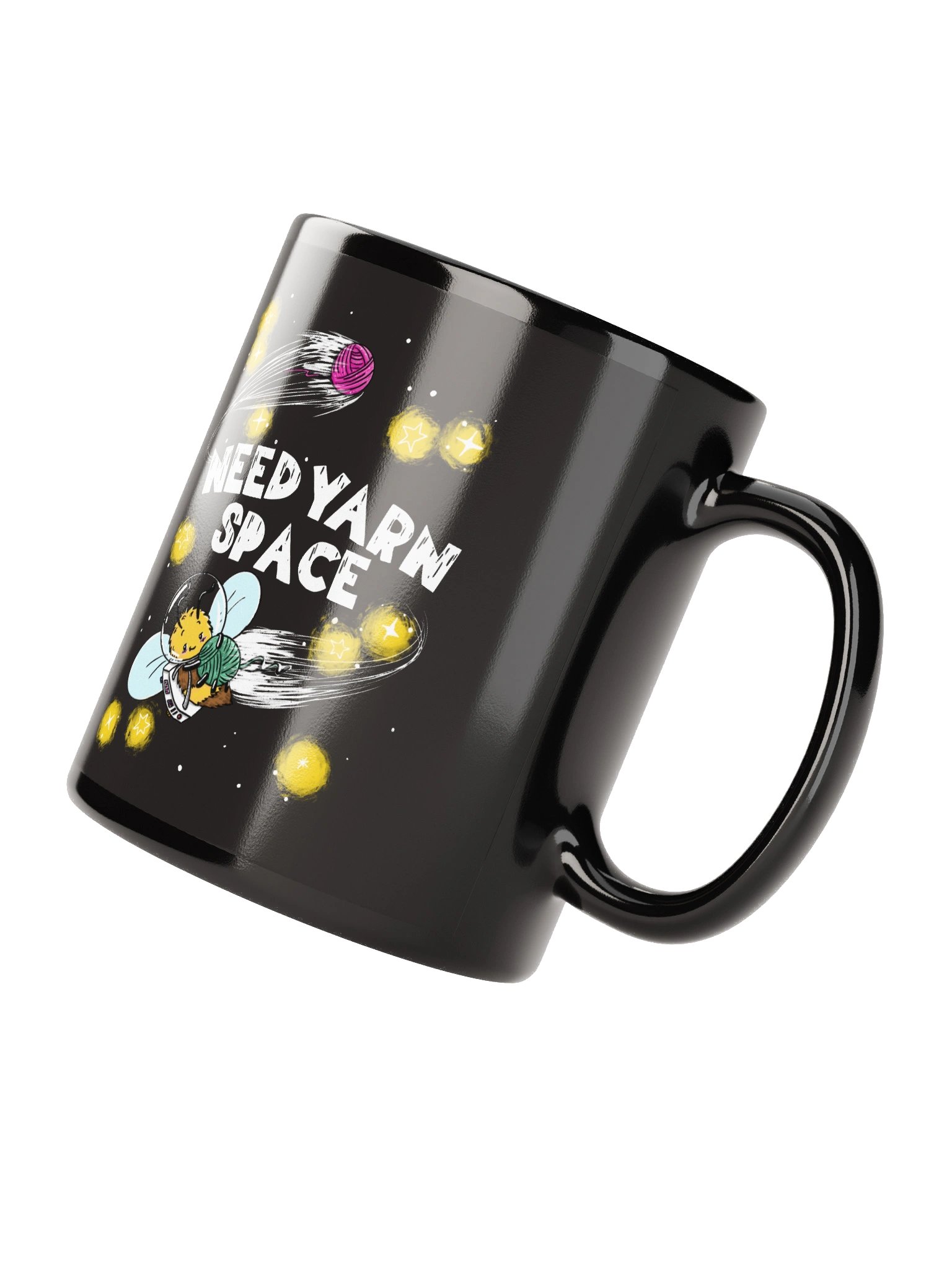 Need Yarn Space Black Mug | 11oz | 15oz product image (3)