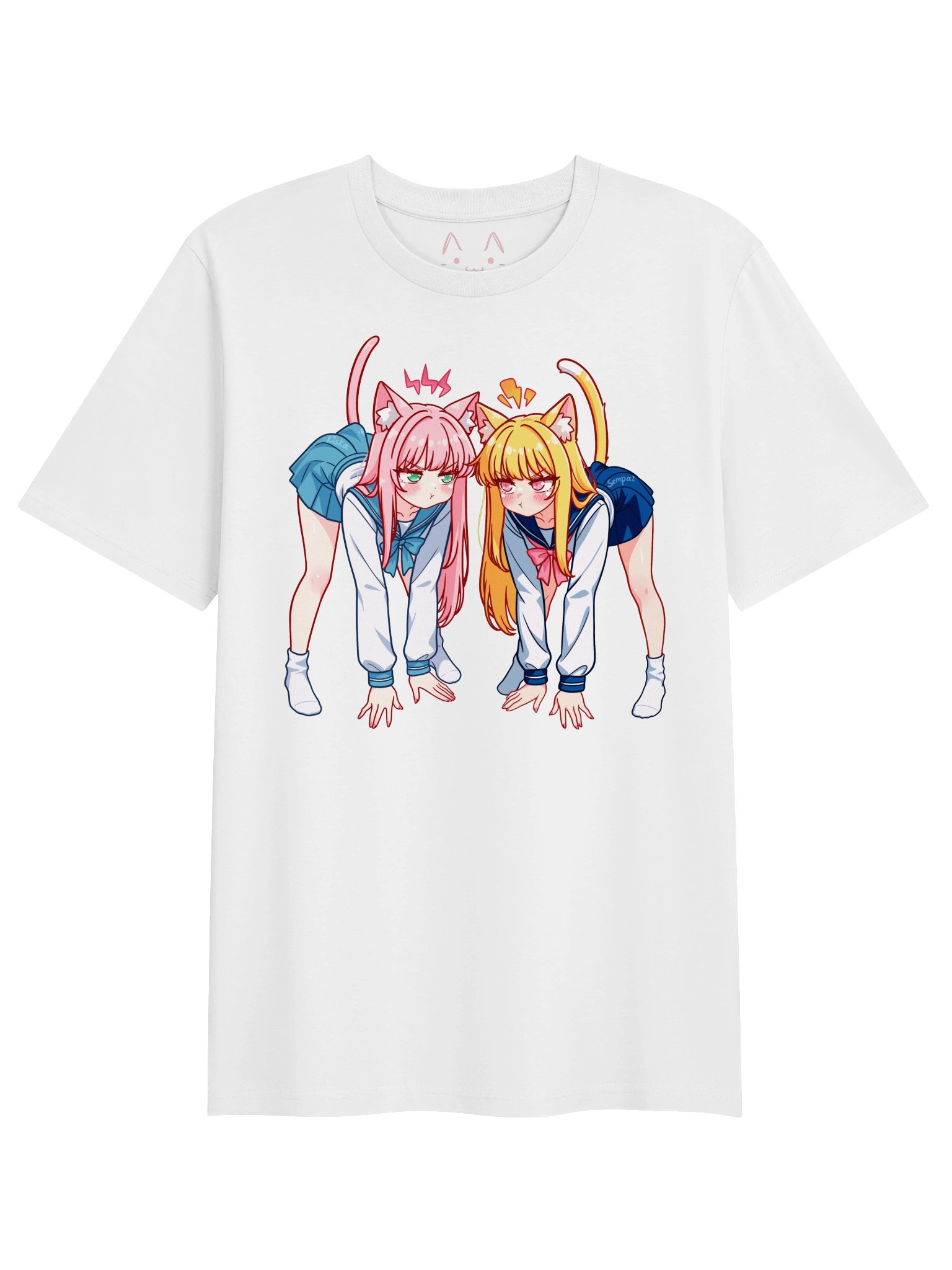 Fighting Catgirls Kisa & Pawky ☆ T-Shirt product image (1)