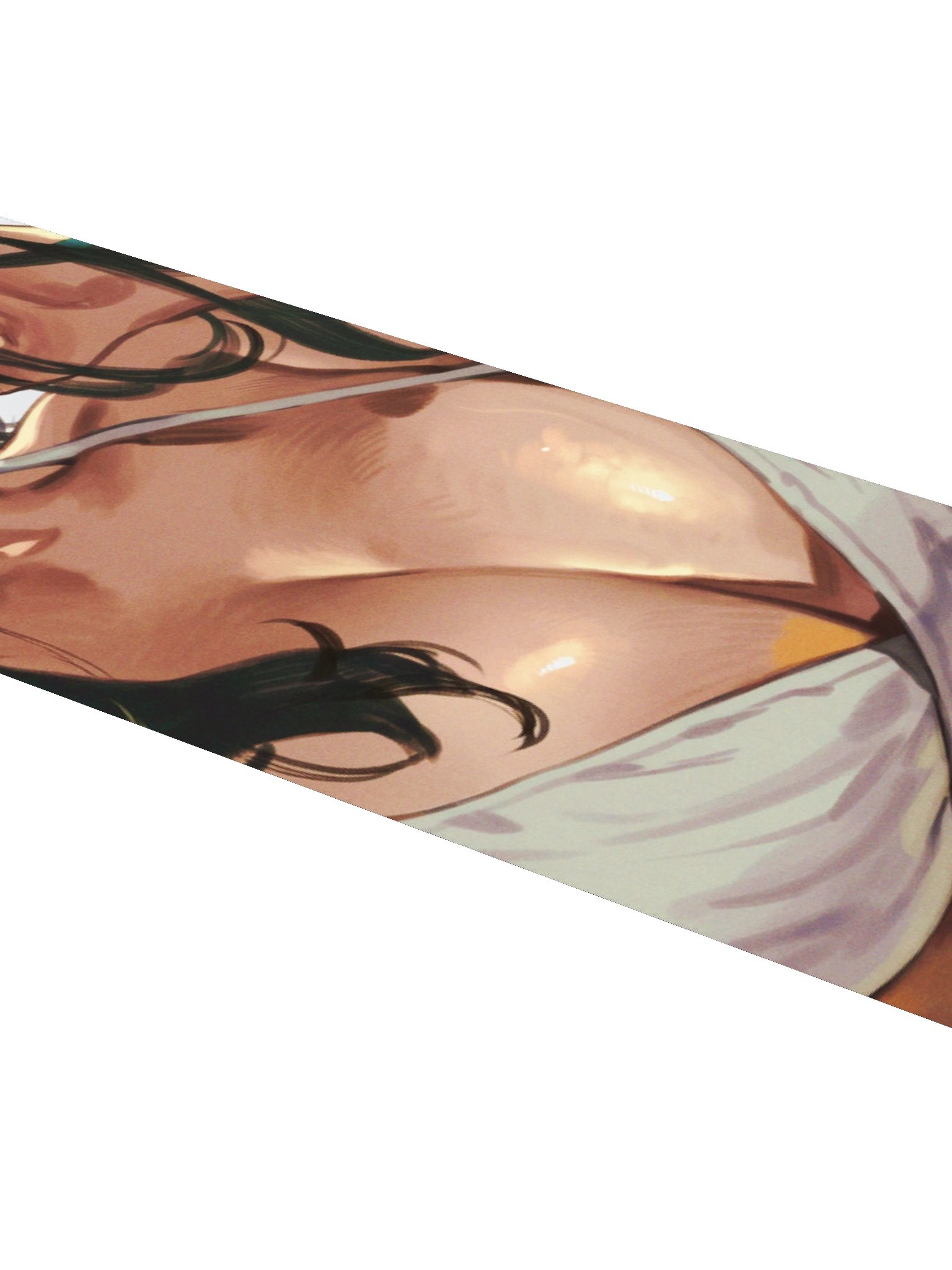 Black Haired Mother White Flower Bikini Long Sticker product image (4)