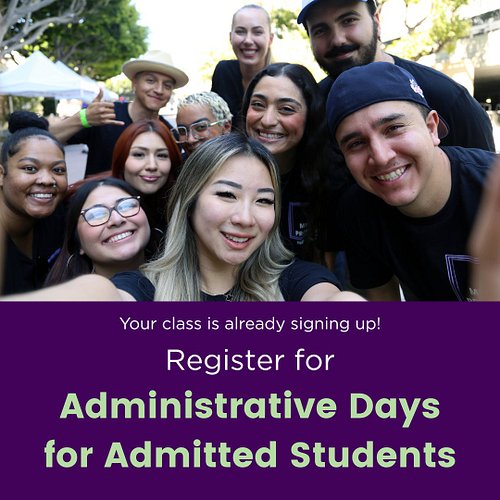 🎉 New students: Administrative Days for Admitted Students are almost here!
 
This is the day you start feeling like a Southwe...