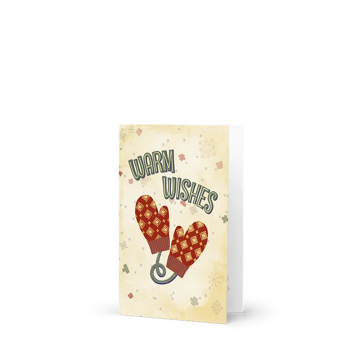 Warm Wishes | Fair Isle Mittens Holiday Card product image (1)