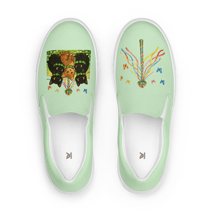 Orange Leopard Dream Women's Slip-On Shoes product image (1)