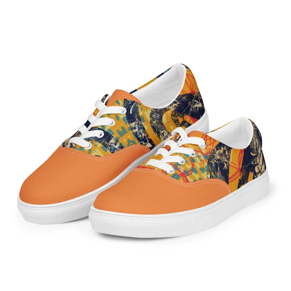 funky orange canvas shoes product image (3)