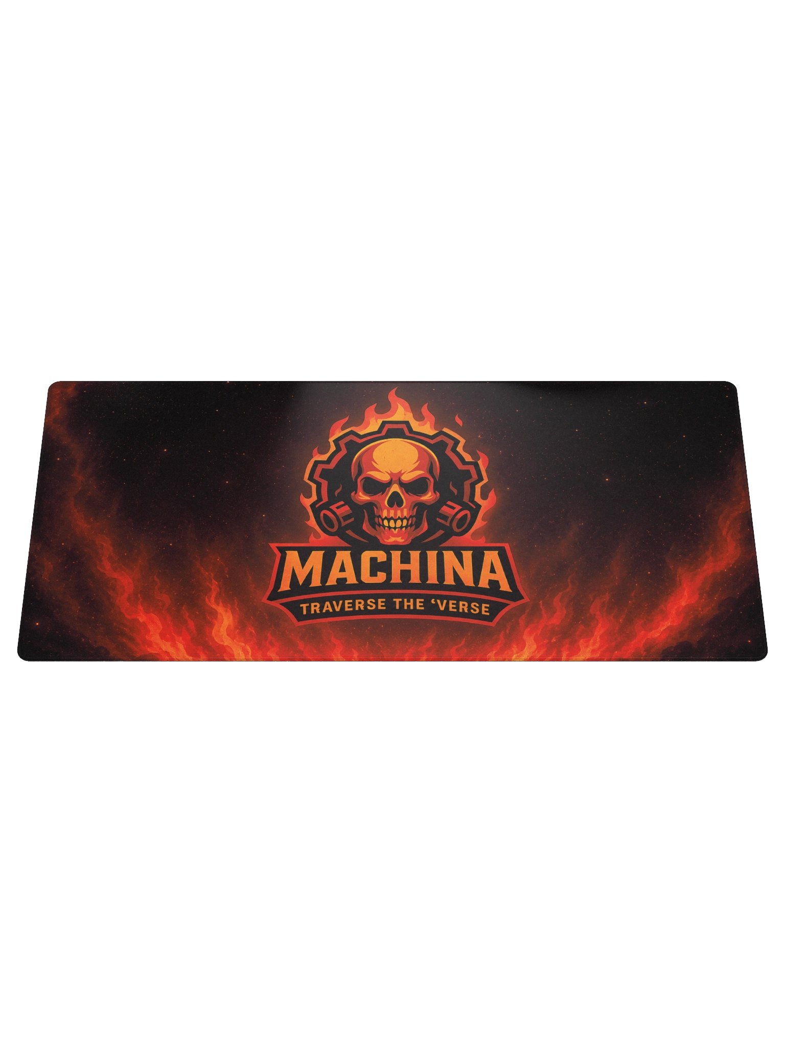 Machina Flame Desk Mat – Forged for the Grind product image (1)