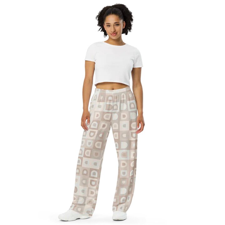 BUIII Retro Geometric: Whispering Sands Wide-Leg Pants product image (2)