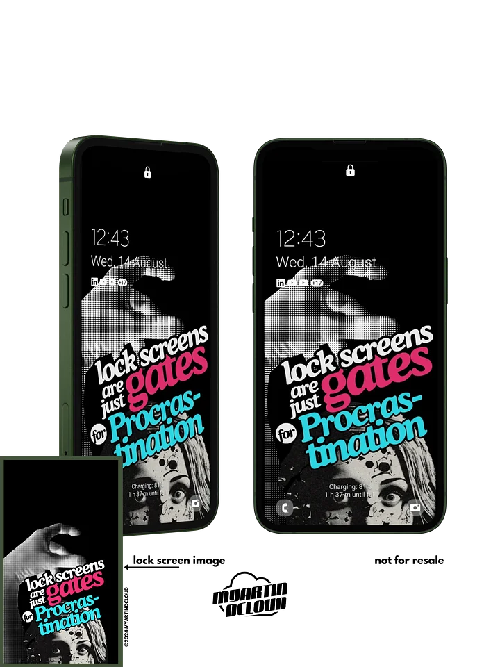 Procrastination Lock Screen Wallpaper product image (1)