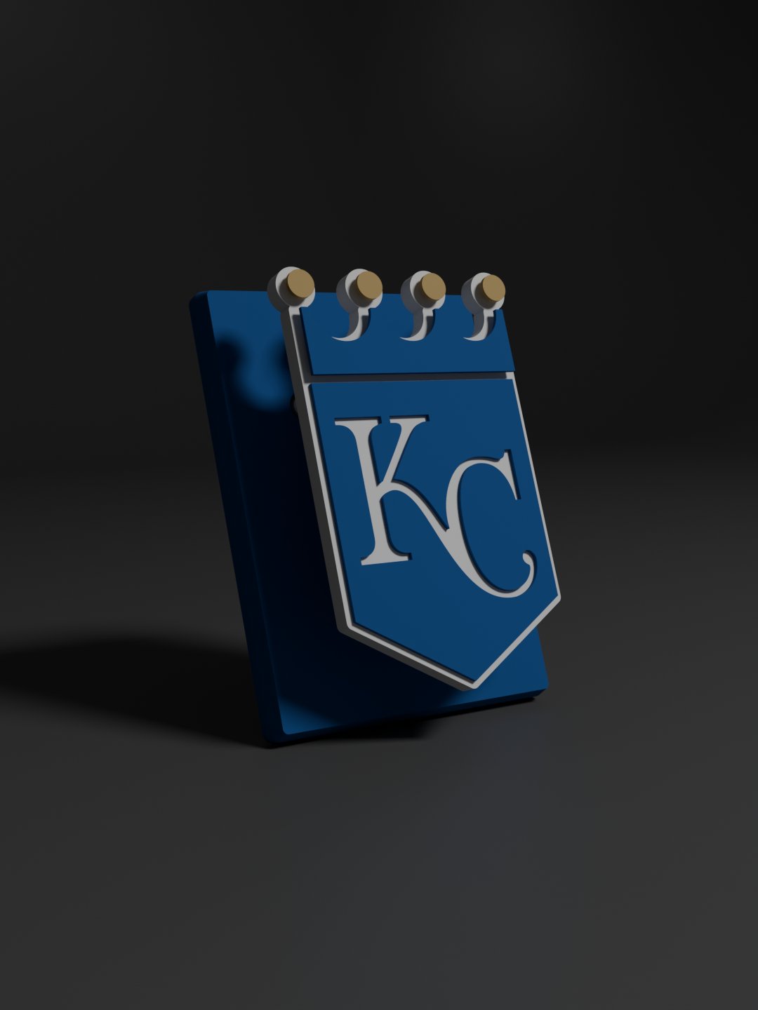 Kansas City Royals 3D Printed Floating Logo Sign (Digital File Only) product image (1)