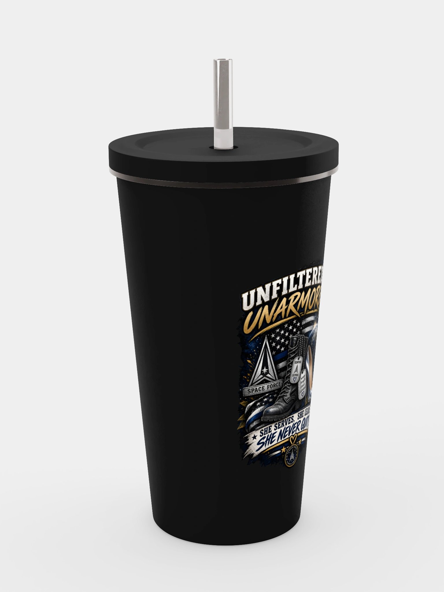 Space Force Tumbler - She Never Quits product image (4)