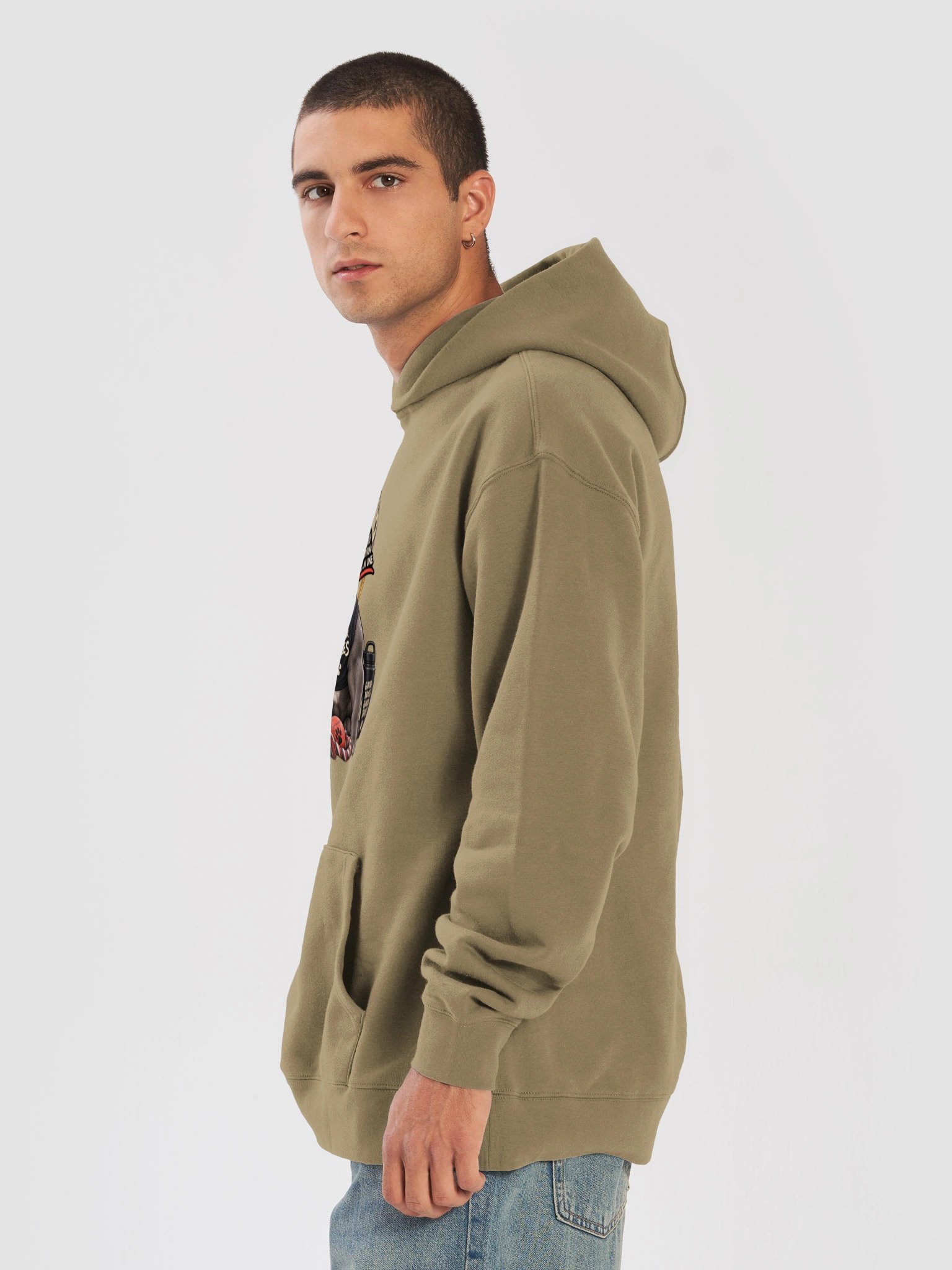 Bulldog Built for Cuddles - Funny Tough Guy Softie Sweatshirt product image (31)