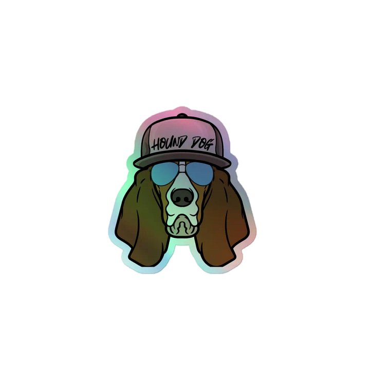 Hound Dog Holographic Sticker Set product image (1)