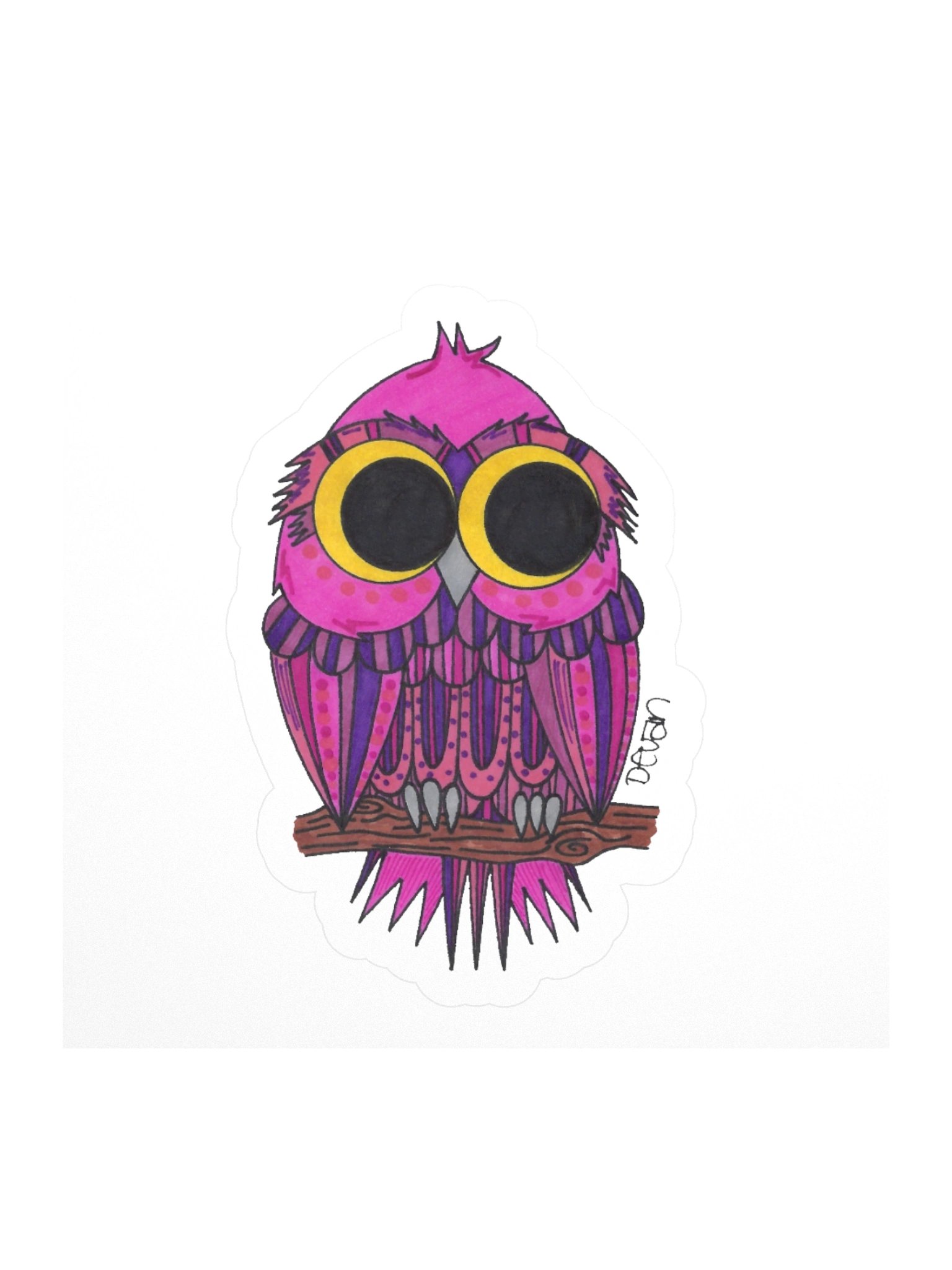 Cousins Owl: Moon Sticker product image (1)