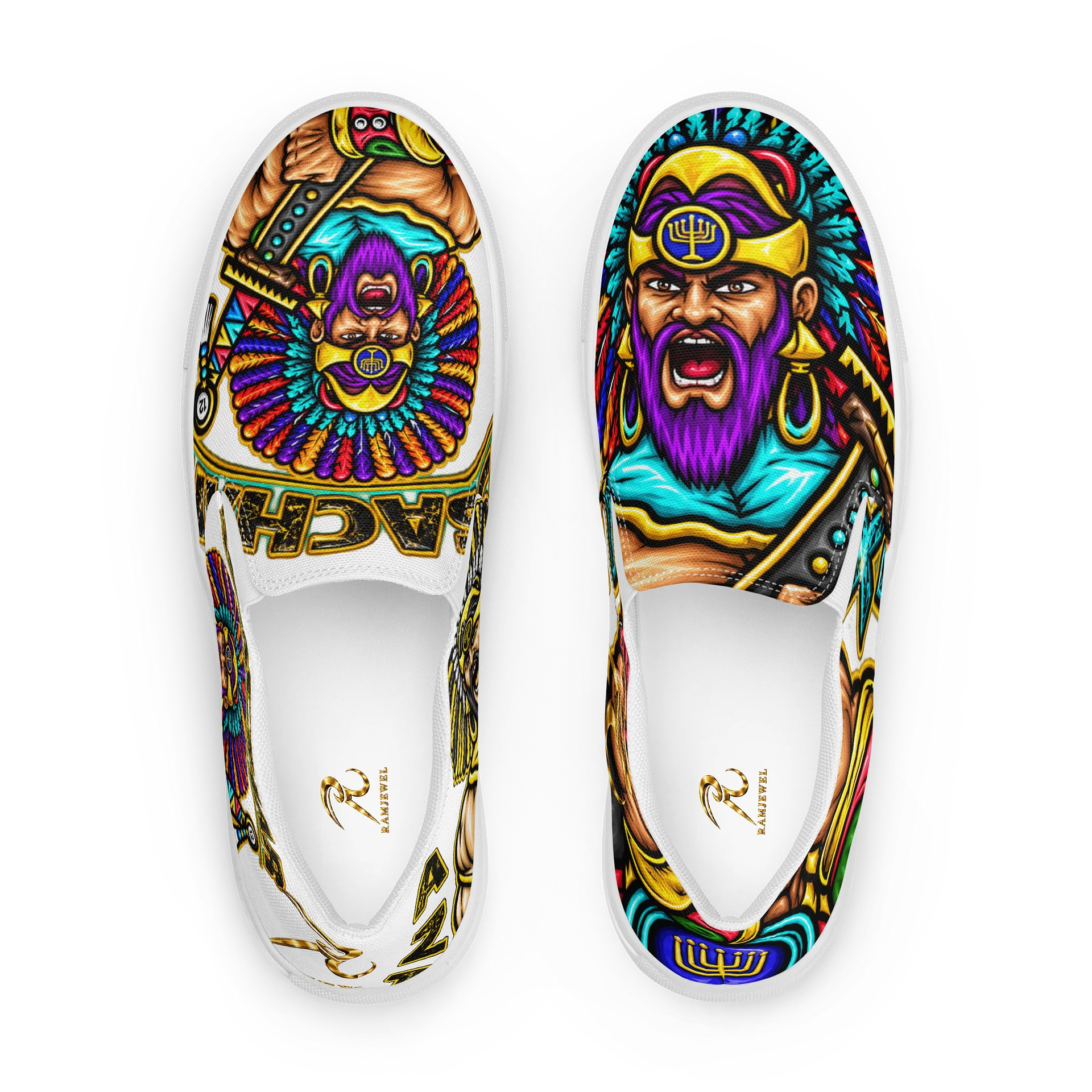 Issachar Neon Graphic Slip-On Shoes product image (1)
