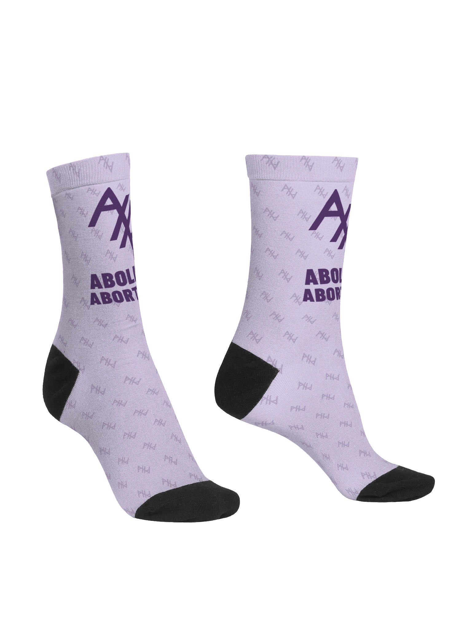Abolish Abortion Crew Socks - Lavender & Plum product image (3)