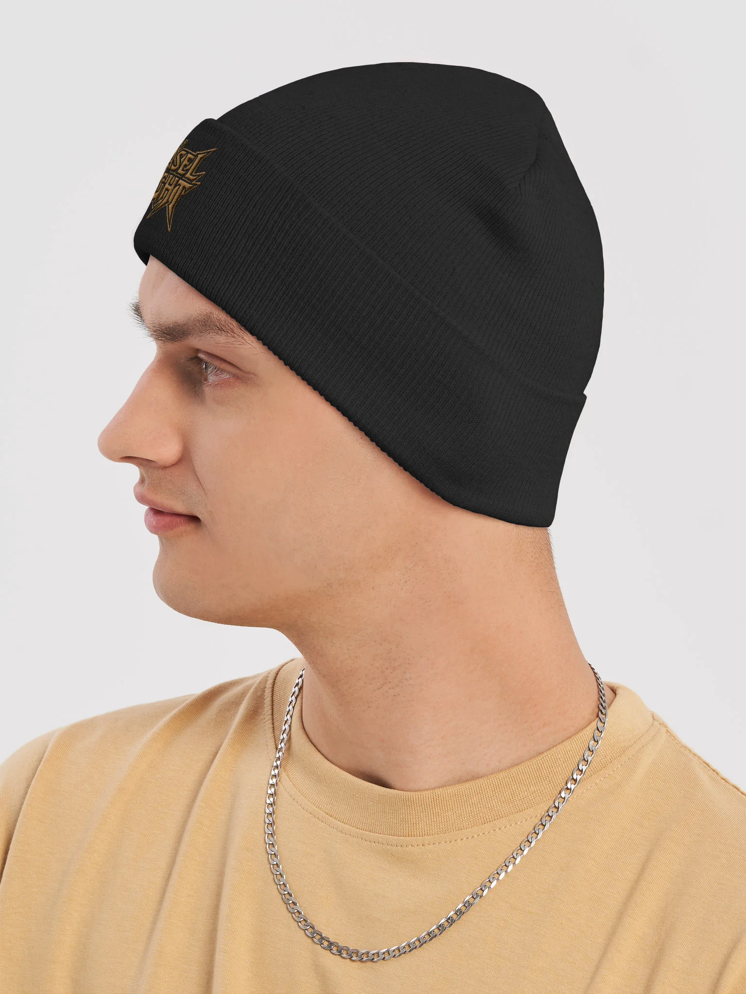Weasel Knight - Metal Logo Beanie product image (7)