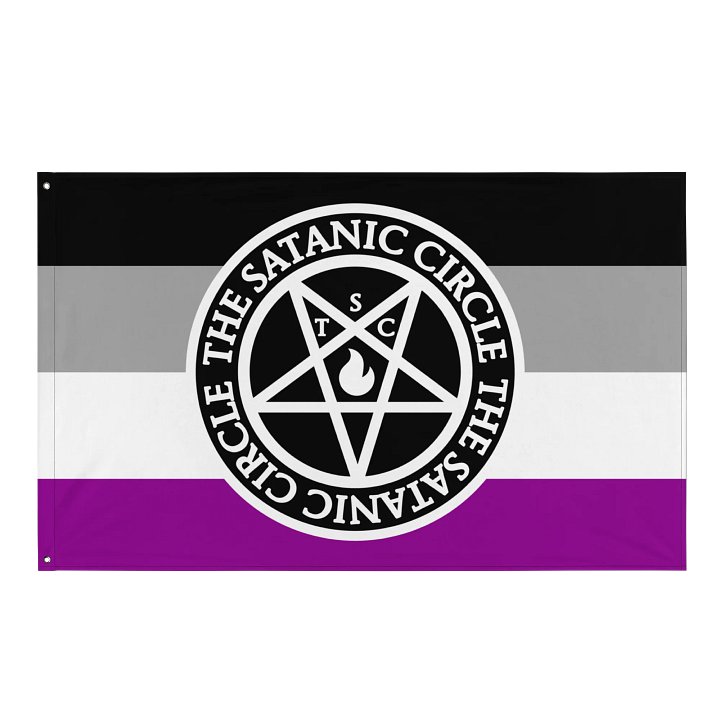 The Satanic Circle - Indoor Asexual Flag product image (1)
