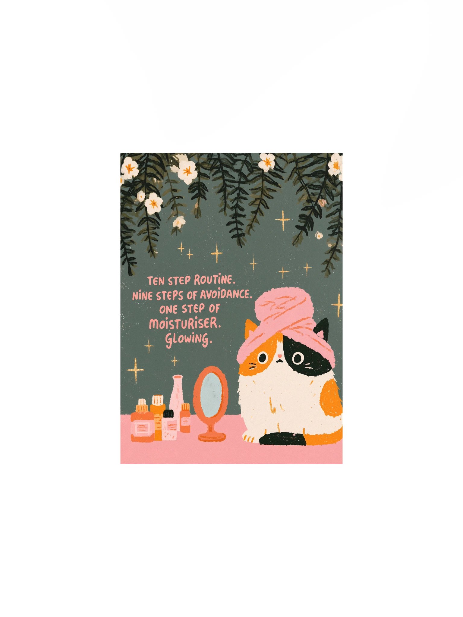 Cat Skincare Glow Poster product image (8)