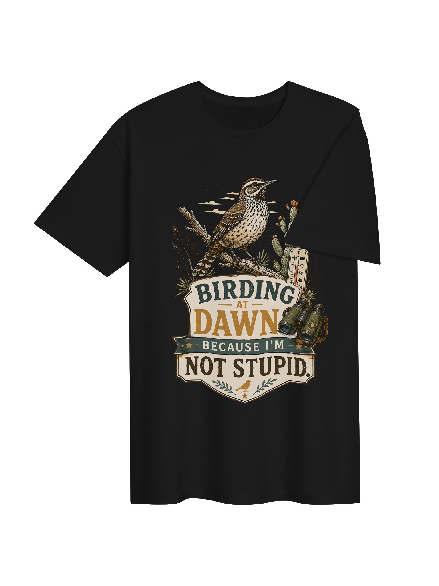 Birding at Dawn Funny Vintage Tee product image (35)