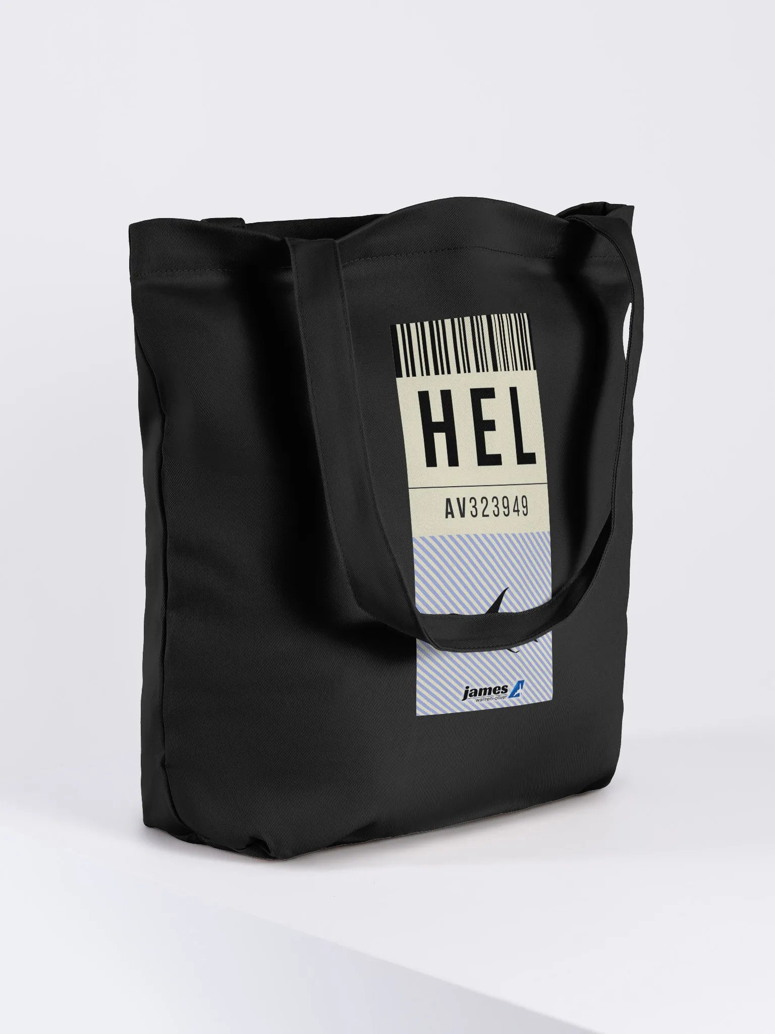 Helsinki (HEL) Stylish Luggage Tag Tote Bag product image (4)