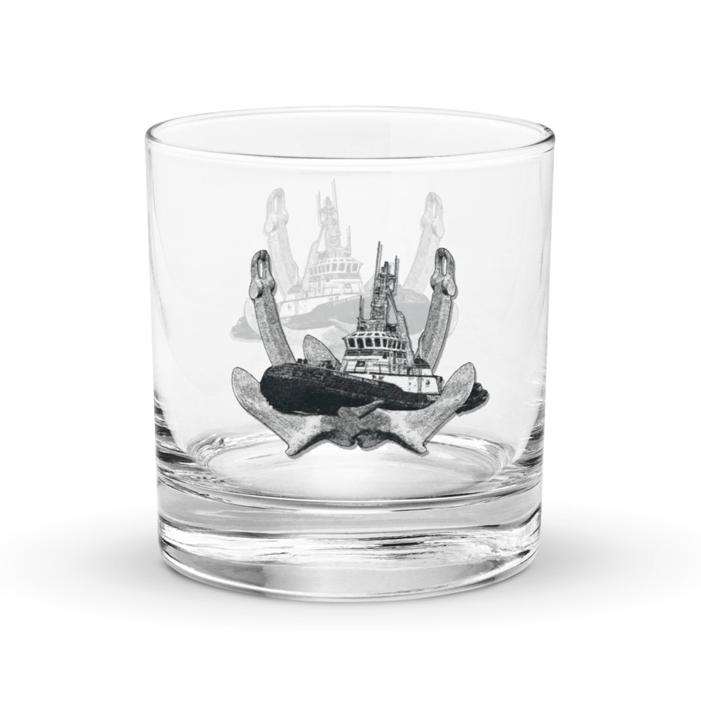 Twin Anchor Marco tug Rocks Glass 10.5oz product image (1)