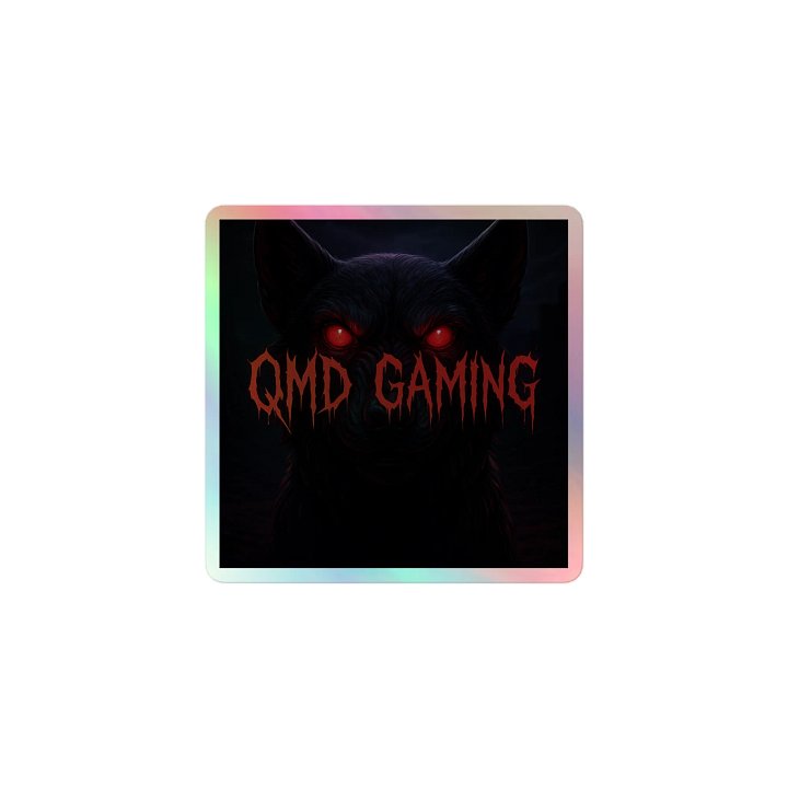 QMD Gaming Holographic Sticker (AWESOMER) product image (1)