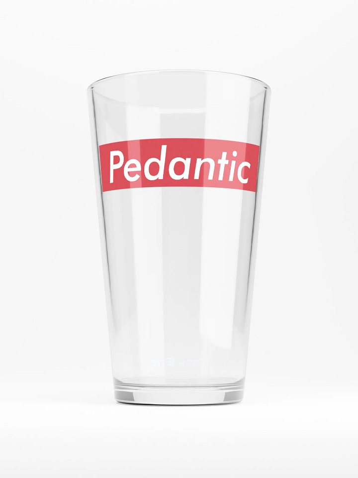 Pedantic Pint Glass product image (2)