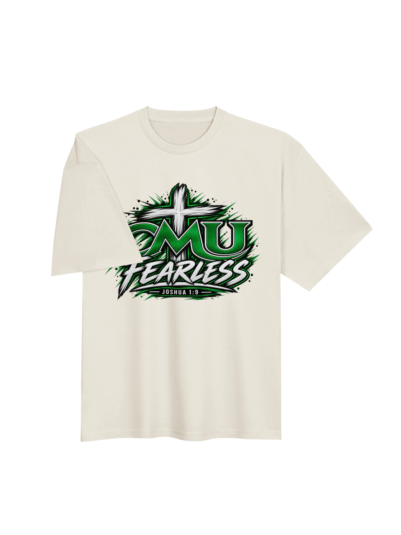 CMU Fearless Joshua 1:9 Oversized Tee product image (5)