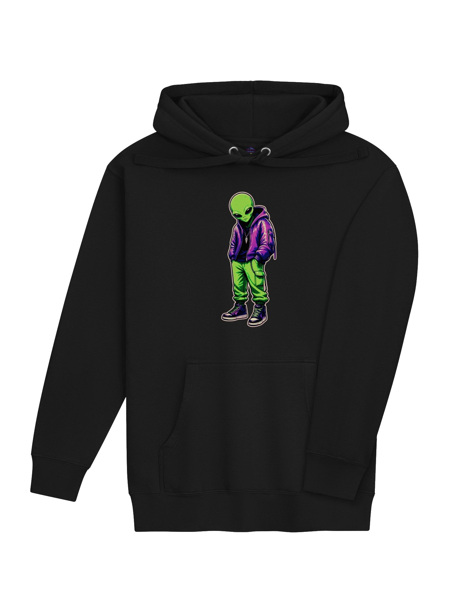 Neon Alien fuck life Hoodie product image (29)