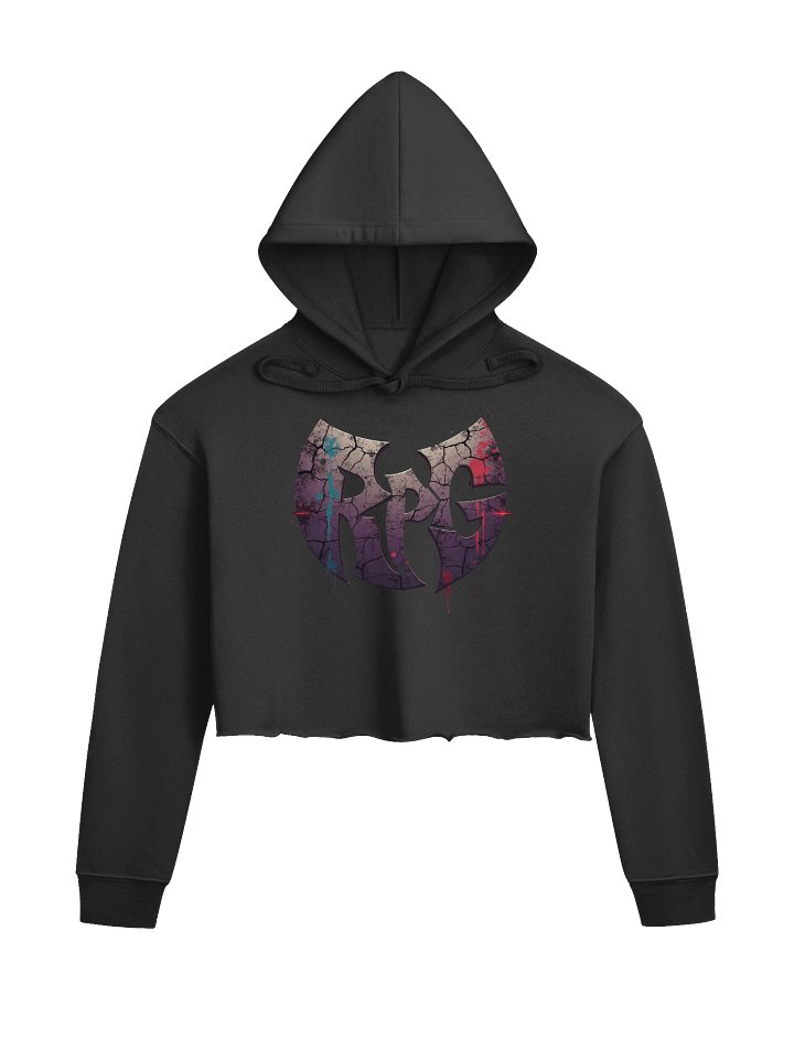 Rugged RPG Graffiti Logo Crop Hoodie product image (1)