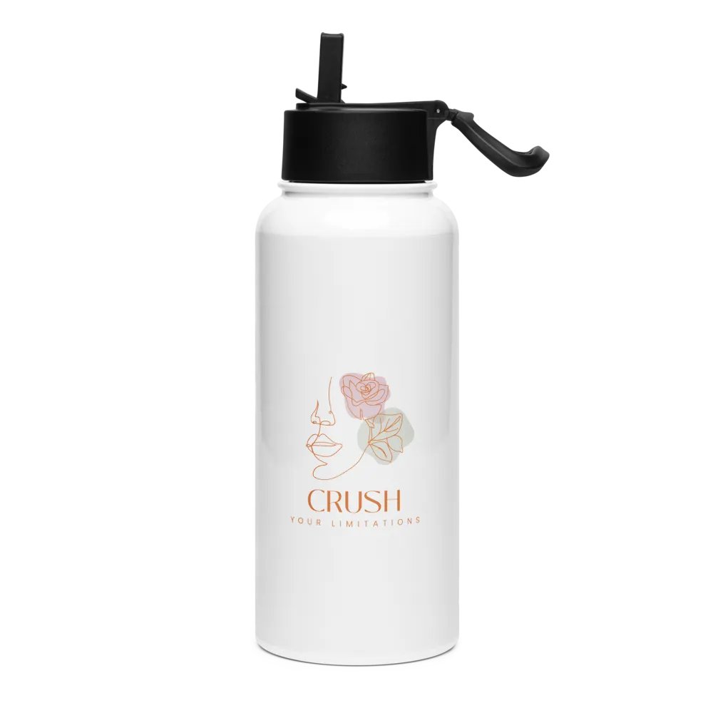Stainless Steel Water Bottle with a Straw Lid SWFB0113 product image (1)