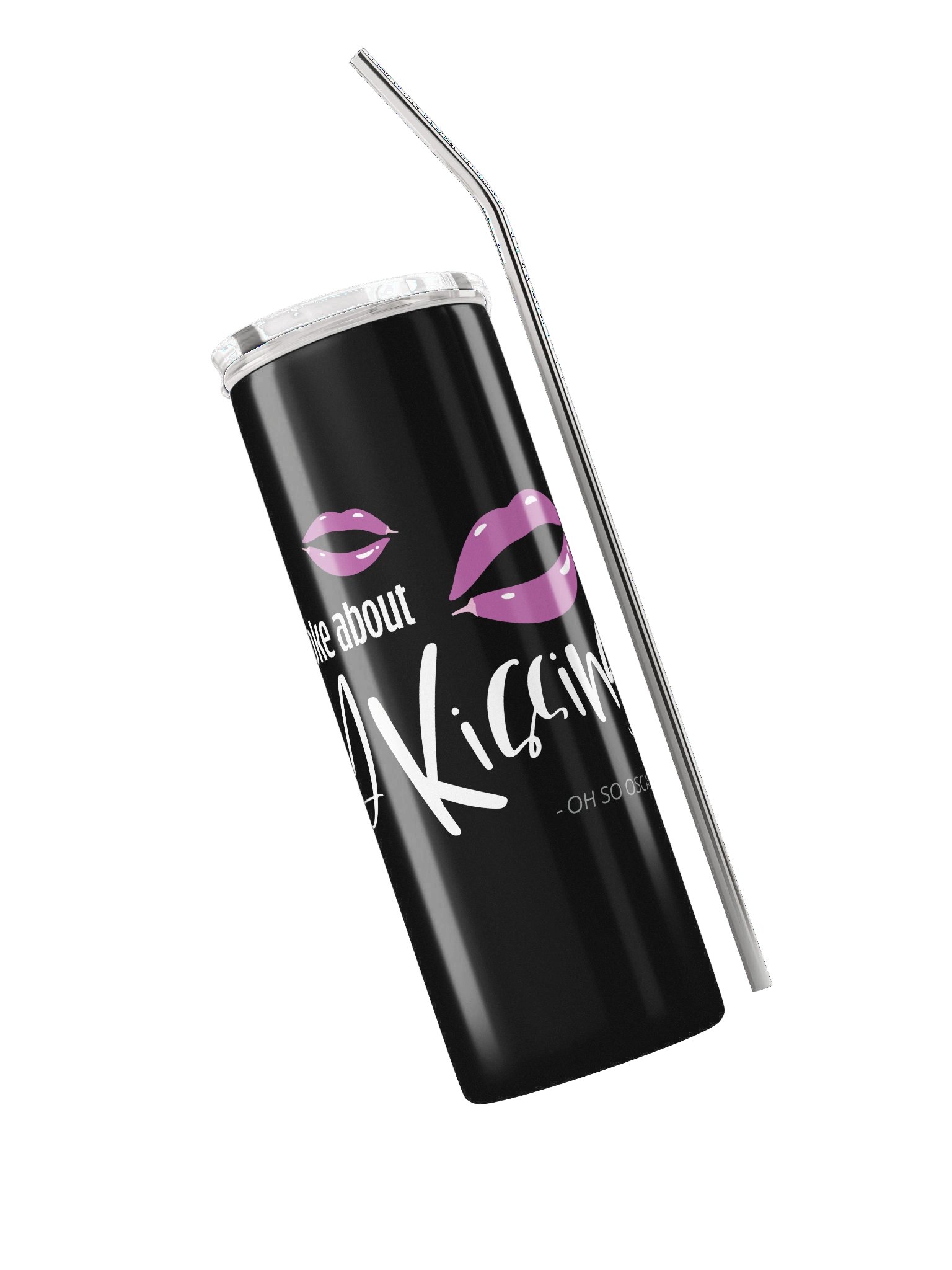 Spicy Kissing Stainless Steel Tumbler (Black) product image (3)