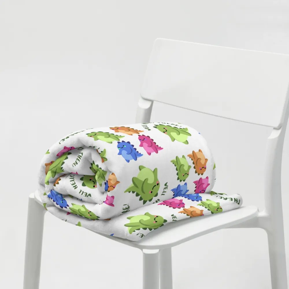Cute Coloured Dinosaur Blanket product image (5)