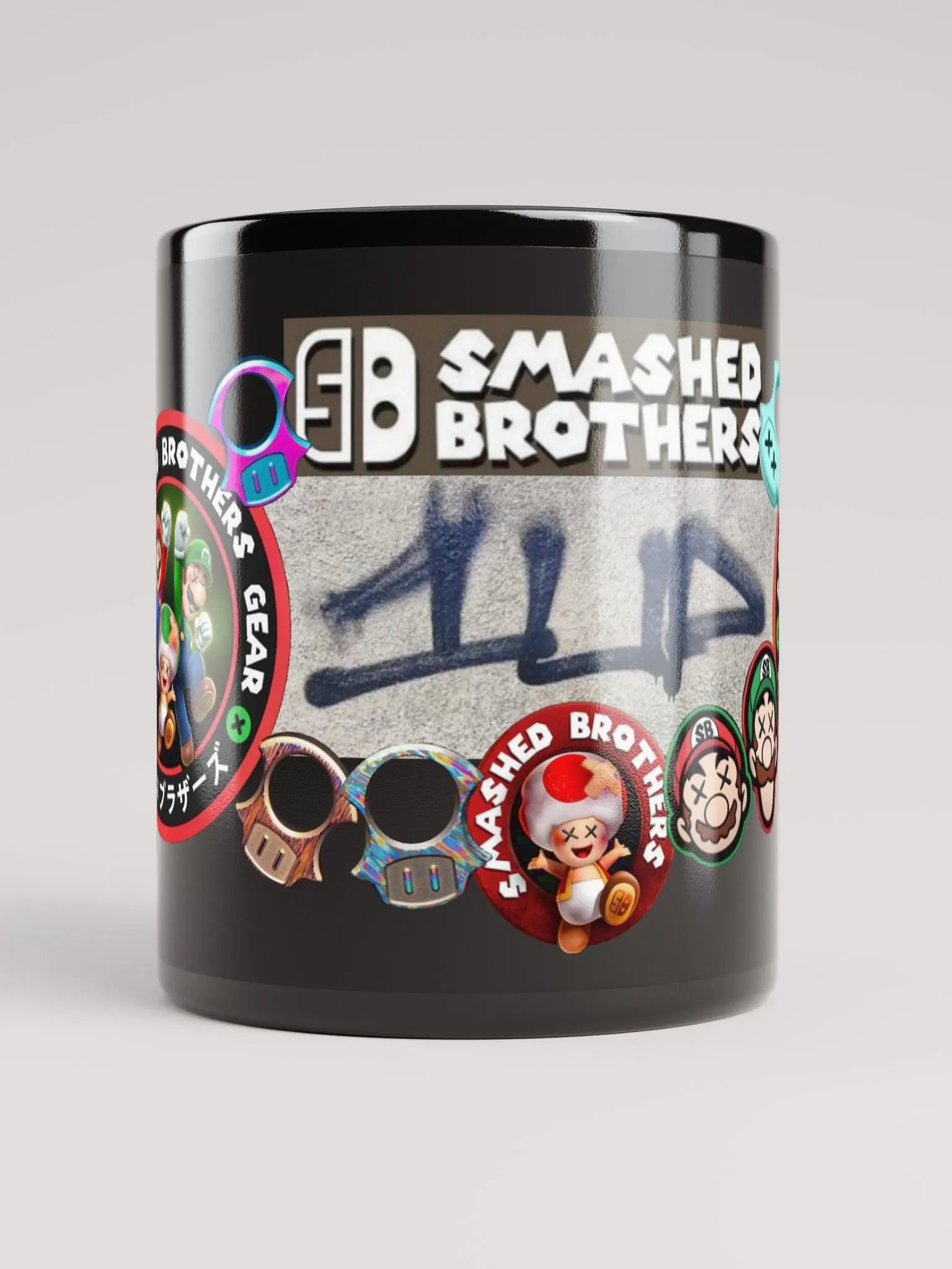 Smashed Brothers Black Mug product image (10)