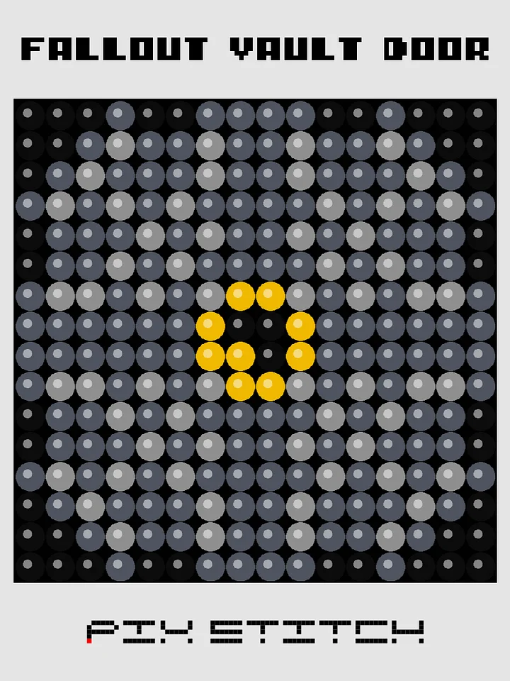 Fallout Vault Door Pixel Art product image (1)
