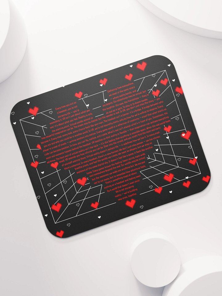 Deep Love VR Pixel Heart Mouse Pad product image (1)
