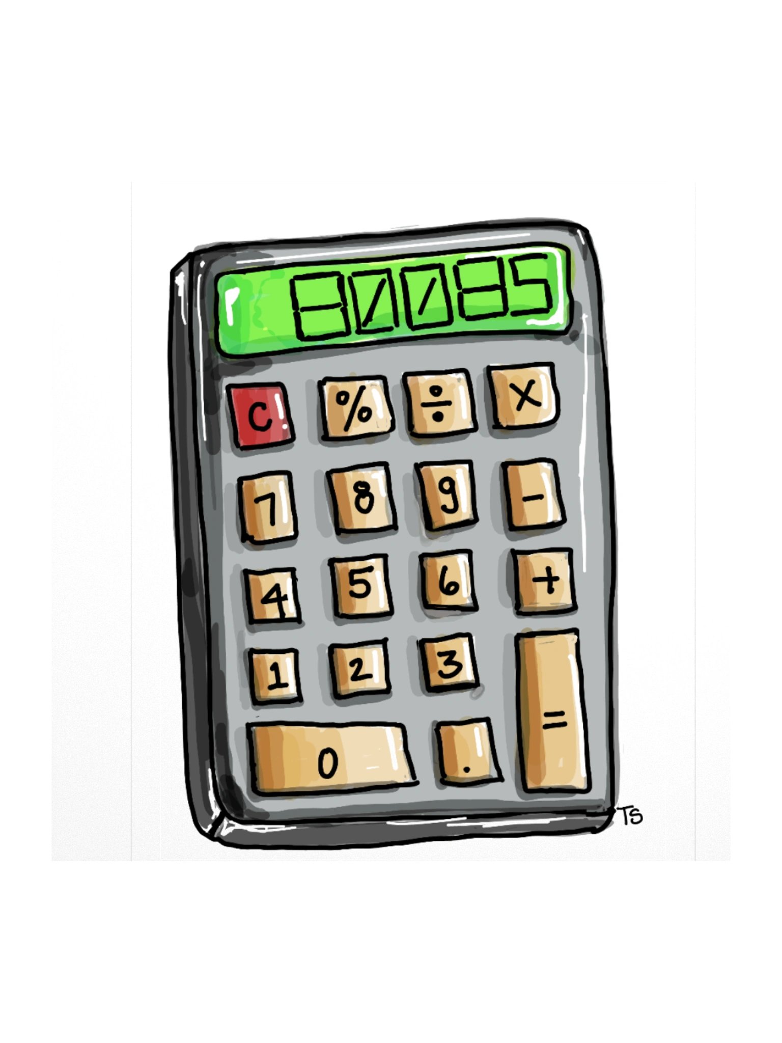 Boobs Calculator Stickers product image (1)