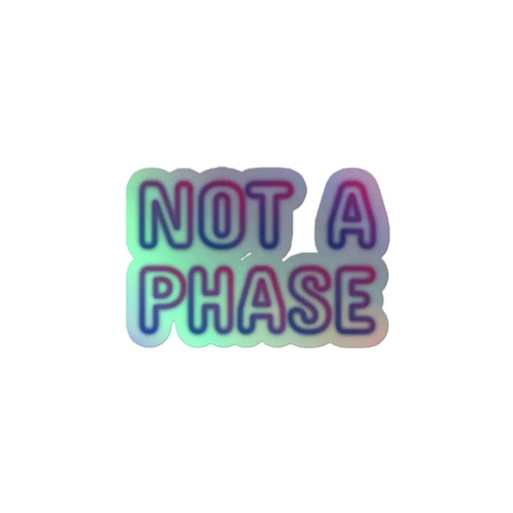 NOT A PHASE Holographic Sticker Sheet product image (2)