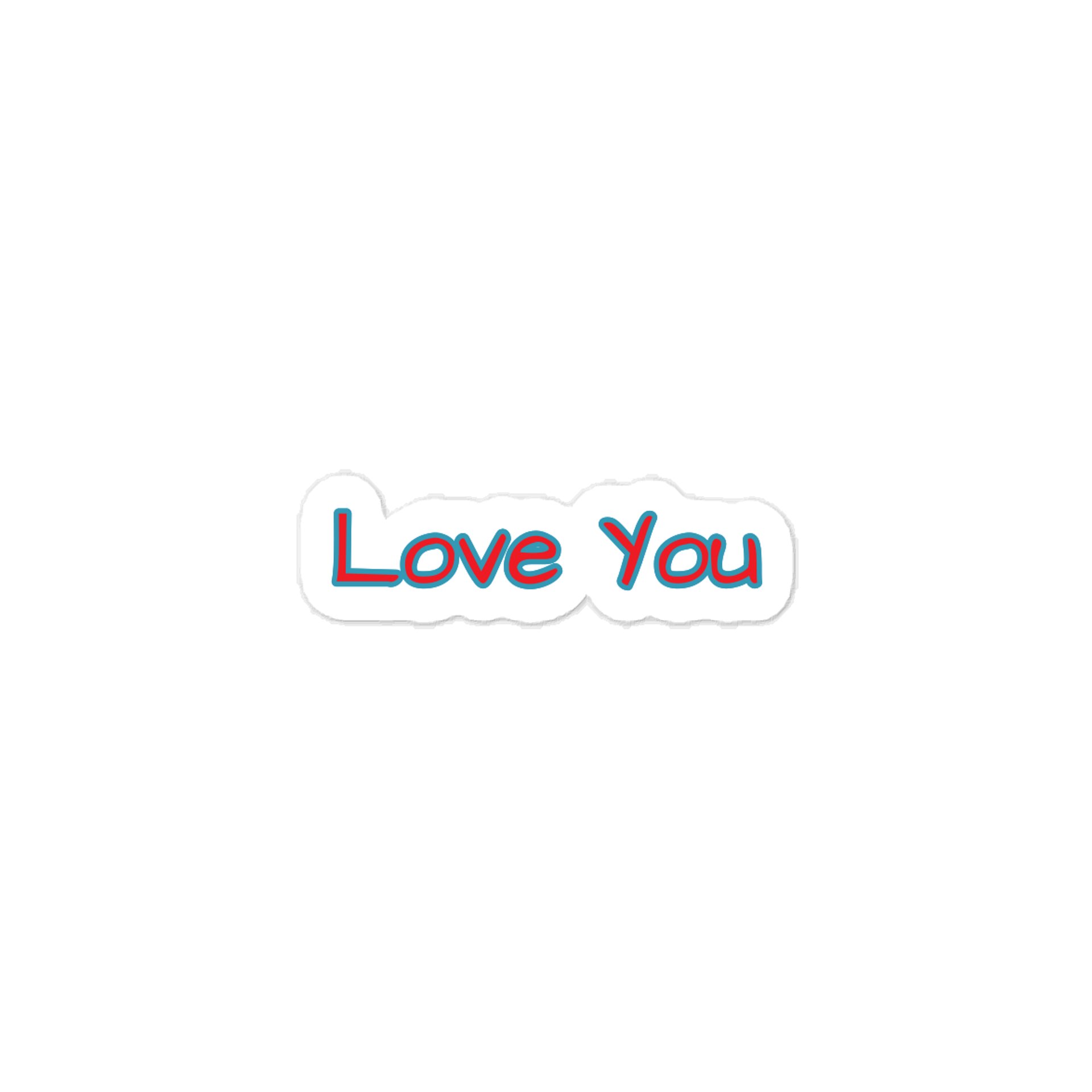 Love You Valentine’s Day Sticker. product image (1)