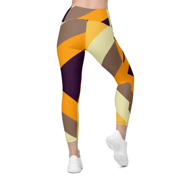 Sunset Stripes All-Over Leggings with Pockets product image (1)