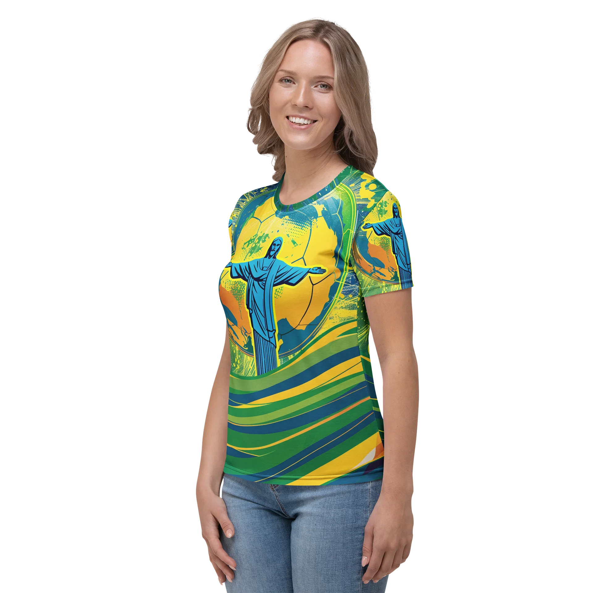 Brazil Fantasy Football Womens T shirt product image (6)