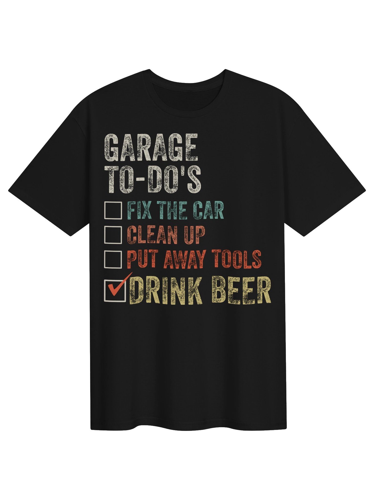 Garage To-Do’s Beer Checklist Tee product image (2)