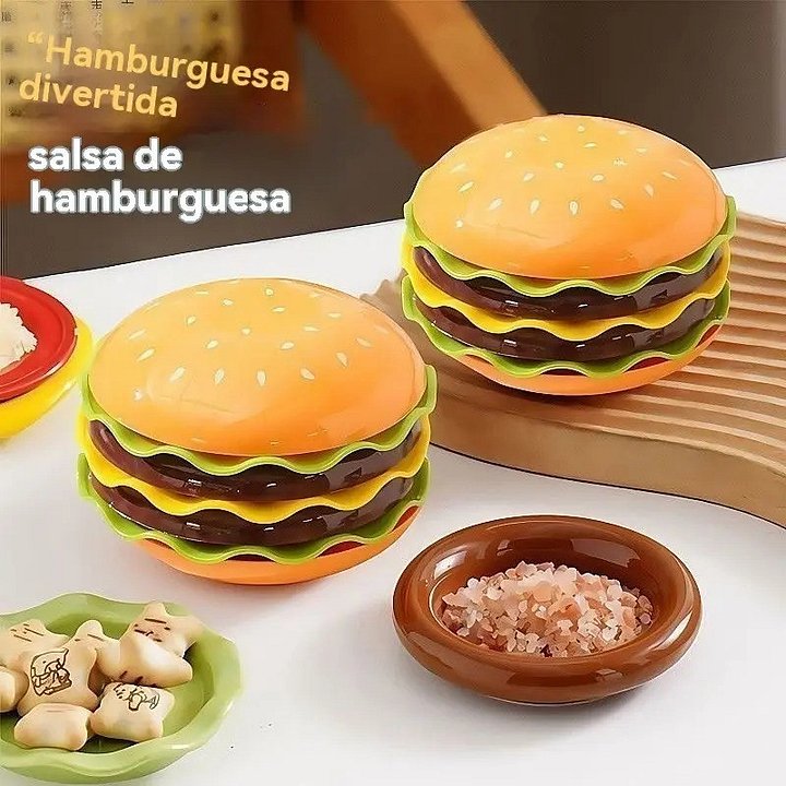 Set De Vajilla Con Forma De Hamburguesa 7 Piezas product image (2)