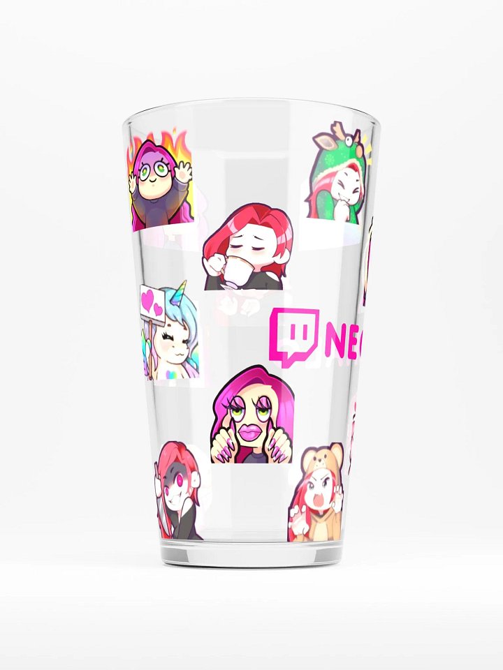 Neon Halo All Emotes Pint Glass product image (2)