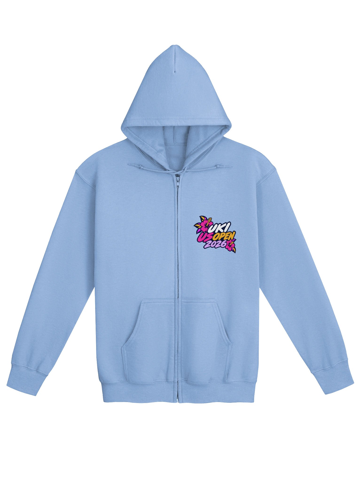 UKI US Open 2026 Zip-Up Hoodie – Border Collie Agility Competition Sweatshirt – Jacksonville Florida Dog Agility Hoodie product image (1)