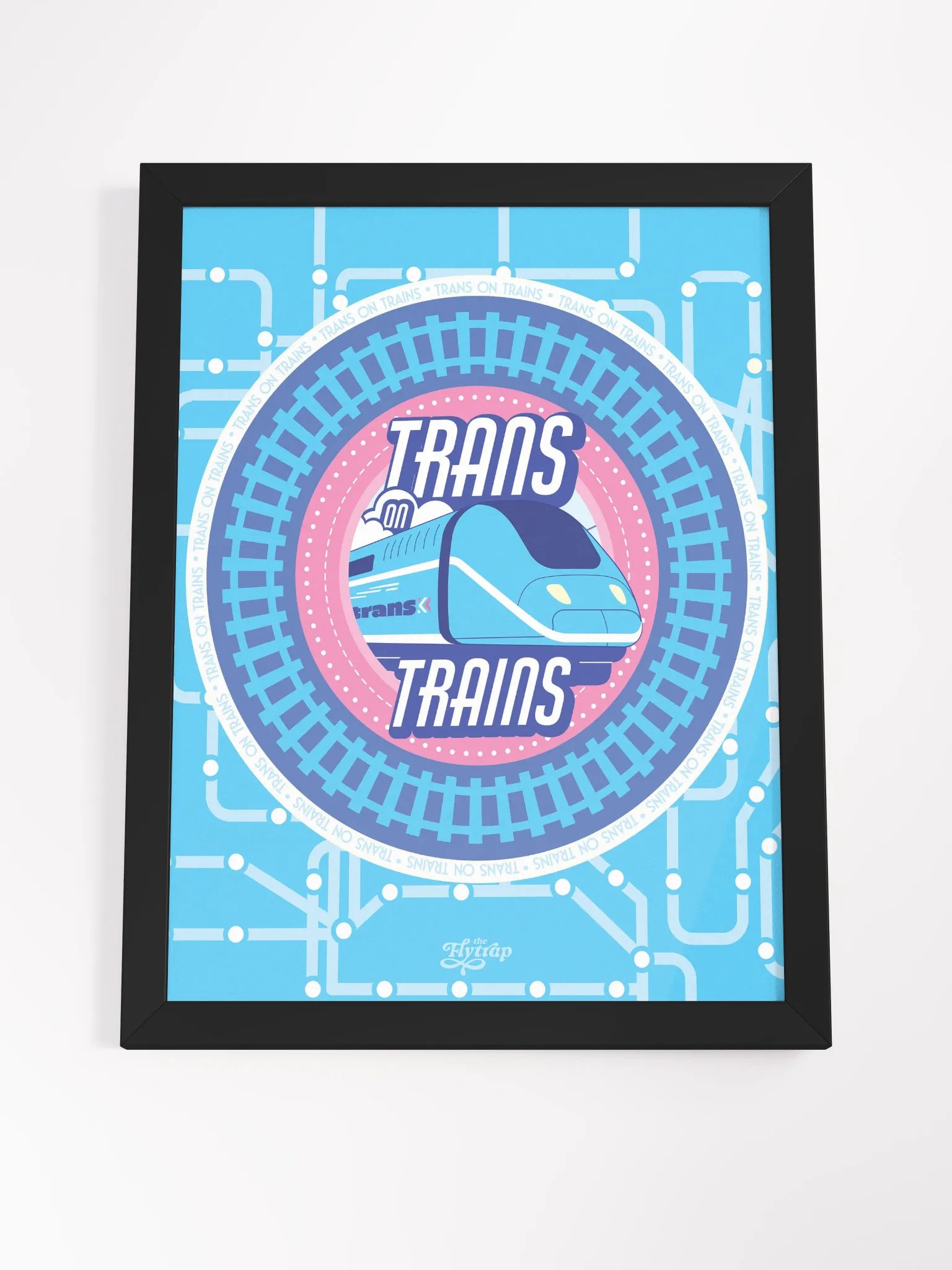 Trans on Trains 12x16 framed poster product image (12)