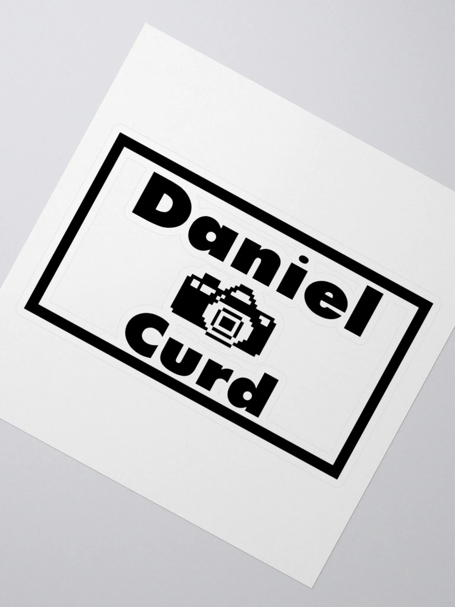 Daniel Curd Productions Black Sticker product image (2)