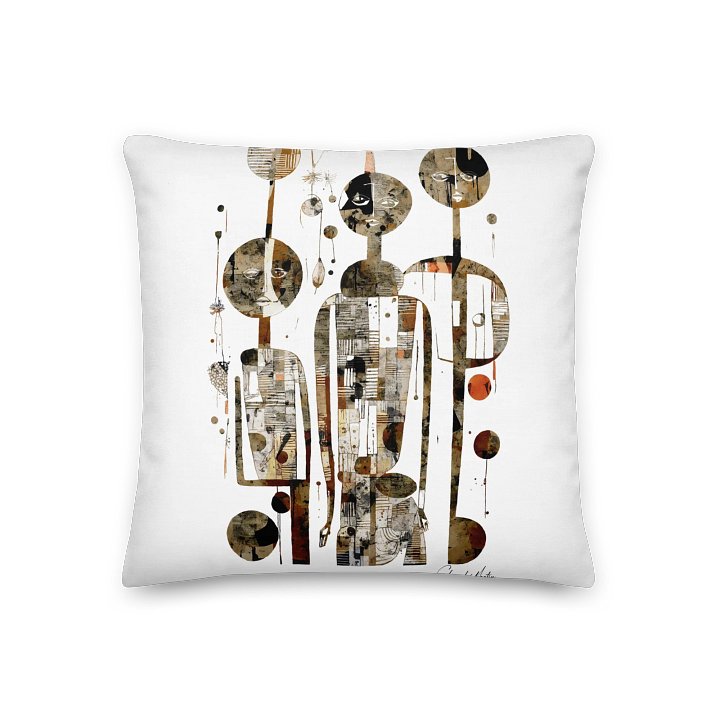 Amigos by Edward Martin Geometric Figures Premium Pillow product image (1)