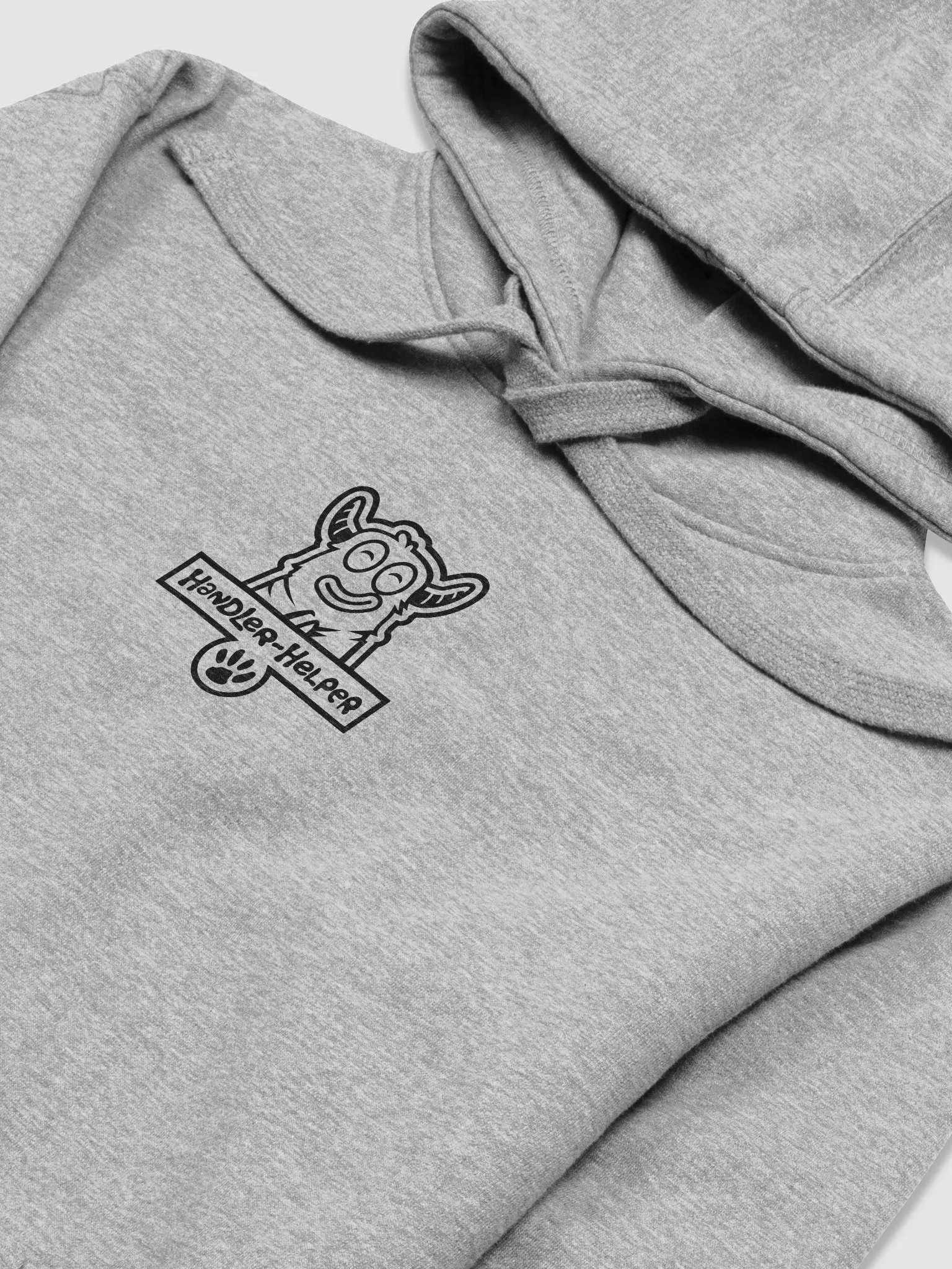 Handler-Helper Badge (Black on Light) Hoodie product image (3)