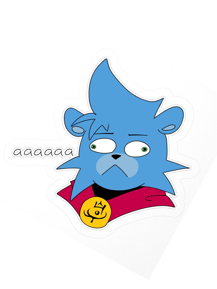 Frustrated Fawzha Kiss Cut Sticker product image (4)