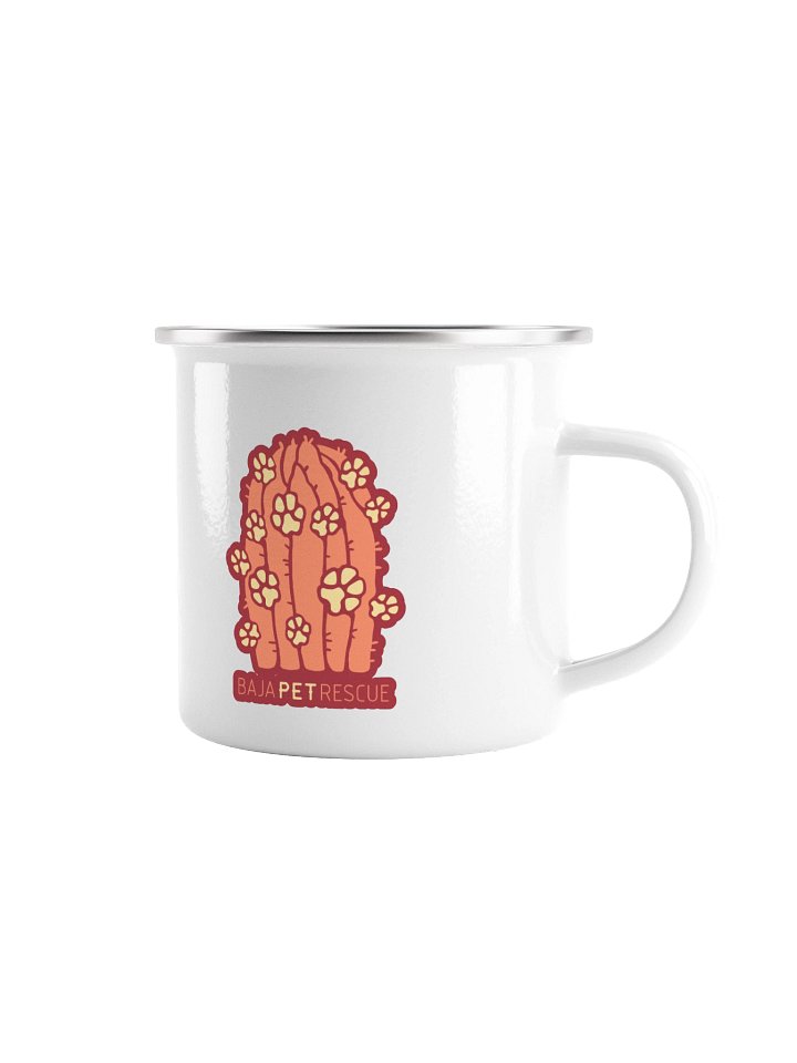 Coral Baja Pet Rescue Enamel Mug product image (1)